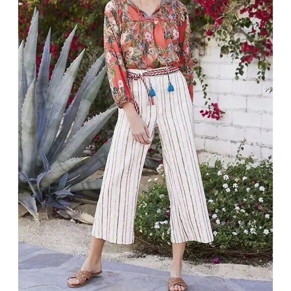 Johnny Was Pants - Johnny Was Lola Wide Leg Pants size Small NWT
